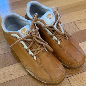 Timberland Men’s Size 9M Wheat Leather Oxford Shoes Lace Up Casual Comfort